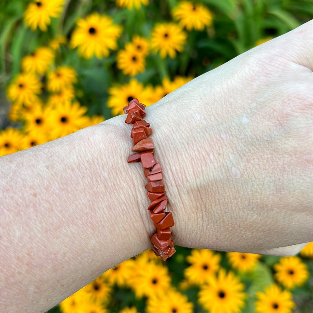 Red Jasper Stretch Bracelet